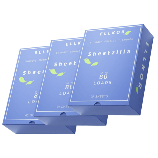 SheetZilla Laundry Detergent Sheets - 120 Sheets/up to 240 Loads Fresh Linen Scent.
